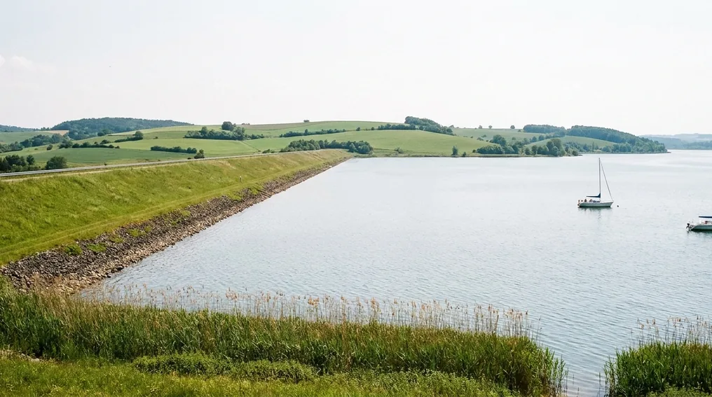 Der Große Brombachsee im Fränkischen Seenland