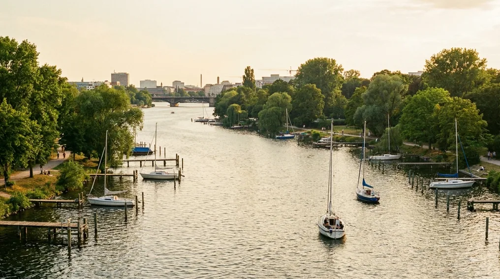 Der Große Wannsee - seeartige Aufweitung der Havel im Südwesten Berlins