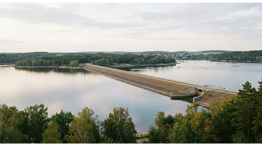 Die Talsperre Bautzen in der Oberlausitz