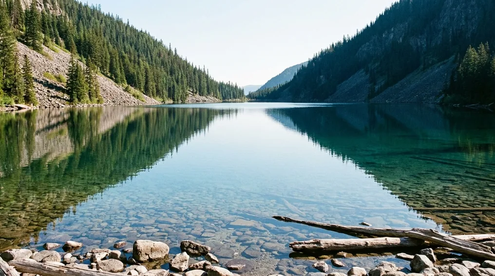 Der Werbellinsee - klarer, tiefer Rinnensee in der Schorfheide