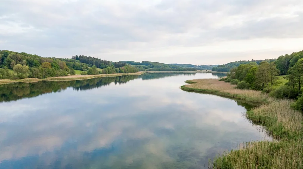 Der Wittensee in den Hüttener Bergen in Schleswig-Holstein